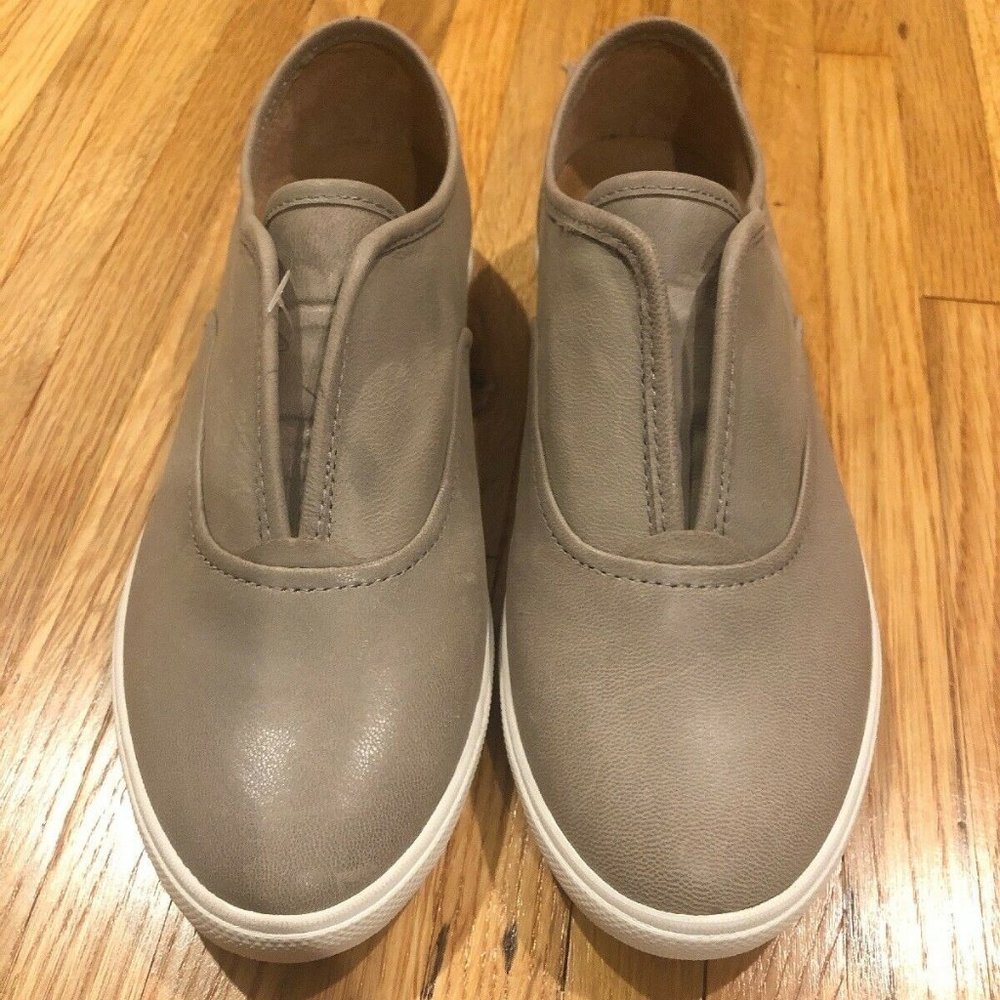 Frye Maya Slip On Soft Leather Sneaker Cement 9.5